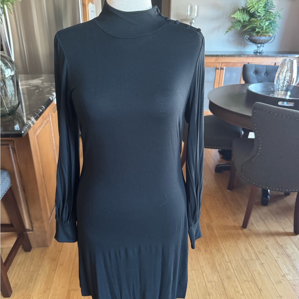 Elegant Black Long Sleeve Dress
